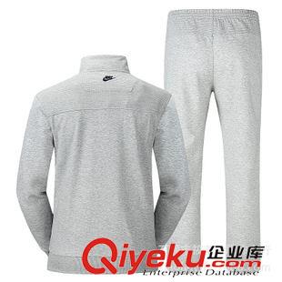 男長袖套裝3 2015春秋季時尚男士運動休閑套裝新款純棉針織運動服一件批代發(fā)潮原始圖片3