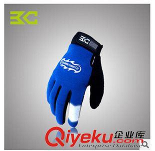 手套 冬季防風抓絨長指騎行手套 自行車運動全指手套 BC-261原始圖片2