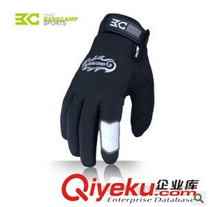 手套 冬季防風抓絨長指騎行手套 自行車運動全指手套 BC-261原始圖片3