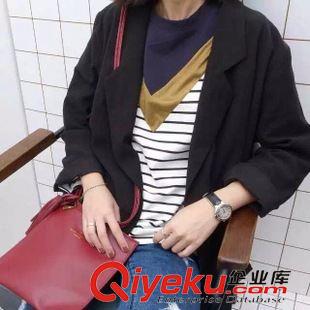 新款 2015秋季新款女裝 寬松優質面料百搭西服外套女