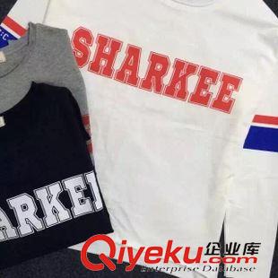 秋.08.31 韓國街頭風 秋冬女裝前后圖案數字字母印花寬松休閑長袖T恤女原始圖片3