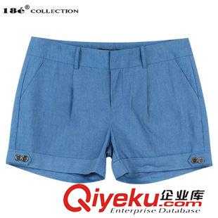 7月{dy}波 18e2015年夏季新款好面料彩色純色短褲棉質休閑褲M219K811