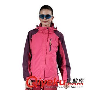2015秋冬季新款區(qū) 杜戛地新款時(shí)尚戶外情侶款沖鋒衣內(nèi)膽兩件套吸濕排汗登山服原始圖片3
