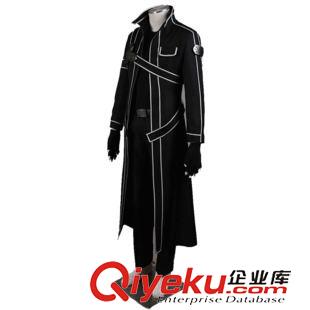 D-刀劍神域  kirito刀劍神域COSPLAY衣服定做桐谷和人 桐人 服裝 劍士服