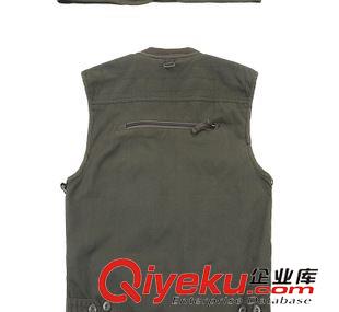 馬甲 批發供應戶外服飾 軍綠色新款釣魚背心/攝影馬甲7001原始圖片3