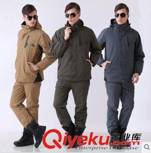 男式套裝 自由騎士沖鋒衣褲套裝男三合一防水透氣登山服8032+1061