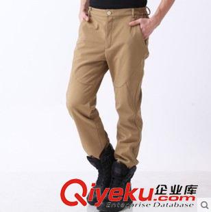 男式長褲 自由騎士1021男女情侶防風防水加厚登山軟殼抓絨褲子