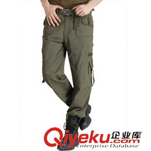 男式長(zhǎng)褲 批發(fā)供應(yīng)戶(hù)外服飾男裝1005款軍綠色防刮純棉長(zhǎng)褲原始圖片2