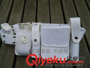 牛皮八大件 色尼龍牛津八件套多功能腰帶外腰帶武裝戰(zhàn)術(shù)腰帶作戰(zhàn)腰帶白牛津原始圖片3