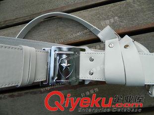 保安武裝帶 保安糾察腰帶 白色皮腰帶 巡邏腰帶全皮武裝帶zp外腰帶保安禮儀原始圖片3