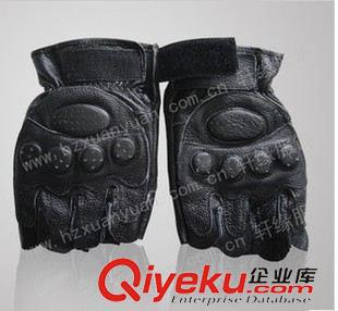 手套 半指作戰手套 特戰手套 黑色羊皮手套 批發原始圖片2