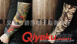 紋身袖套 紋身袖套 鬼節用品 防曬防紫外線 戶外運動 聚會裝飾 中國風套袖原始圖片3