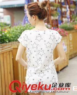短袖T恤 實(shí)拍夏天修身t桖韓版短袖體恤衫女中長(zhǎng)款大碼t恤半袖上衣潮原始圖片3