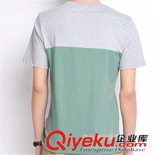 圓領(lǐng)T恤（T-shirts） 青少年{bfb}棉休閑短袖T恤 圓領(lǐng)純色T恤衫