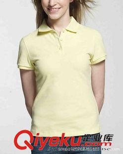 翻領(lǐng)T恤（Polo Shirts） 全棉精梳珠地女式翻領(lǐng)T恤 女式純棉休閑T恤 女式品牌T恤OEM原始圖片2