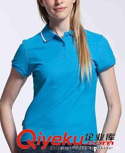 翻領(lǐng)T恤（Polo Shirts） 全棉精梳珠地女式翻領(lǐng)T恤 女式純棉休閑T恤 女式品牌T恤OEM原始圖片3