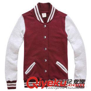 棒球夾克(baseball Jackets) 男式衛(wèi)衣、絨衫系列 男式PU袖子棒球衫夾克
