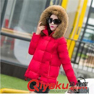 羽絨棉服 6601 實拍冬季新款棉衣女韓版修身A版時尚糖果色連帽短款羽絨服原始圖片2