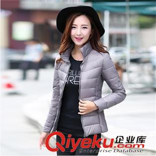 羽絨棉服 實拍705#冬季新款棉衣女韓版修身時尚立領(lǐng)糖果色輕薄短款羽絨服原始圖片2