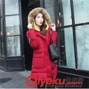 棉衣 實(shí)拍2015明星同款羽絨服棉衣女中長(zhǎng)款羽絨棉外套原始圖片2