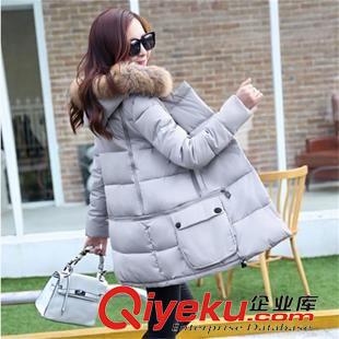 棉衣 冬季新款棉衣女韓版寬松大碼大毛領(lǐng)中長(zhǎng)款羽絨服實(shí)拍原始圖片3