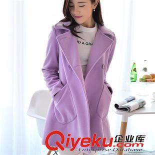 呢子大衣 韓版風衣女春秋新款女裝大碼顯瘦格子中長款大衣女學生外套