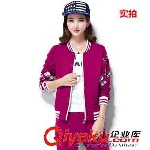 休閑運(yùn)動(dòng)套裝 2015秋季歐洲站新款休閑套裝女長(zhǎng)袖運(yùn)動(dòng)服三件套修身衛(wèi)衣原始圖片3
