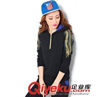 休閑運動套裝 外貿(mào)2015休閑套裝女春裝翅膀顯瘦教師服運動套裝女款春秋原始圖片2