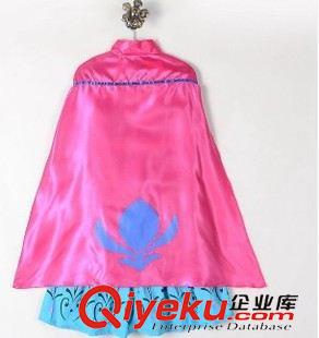 冰雪奇緣 -一件代發 冰雪奇緣愛莎國王同款披風長裙 電腦精準繡花 大量現貨一件代發原始圖片2