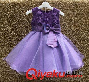 小組 gd童裝 小女童連衣裙禮服裙子 節日慶典盛裝服兒童表演大花裙原始圖片2