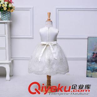 八月新品現(xiàn)貨 歐美童裝童裙新款 gd宮廷刺繡蕾絲網(wǎng)紗女童公主小禮服 表演服