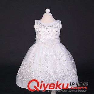 童禮服 公主裙 （大組） 爆款花童禮服公主裙兒童小禮服手工釘珠片奢華柔軟蓬松童婚紗禮服原始圖片2