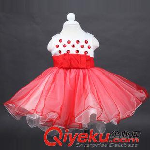 童禮服 公主裙 （大組） 夏季新款小女童禮服 貼鉆無袖蓬蓬連衣裙 韓版花童 六一表演服