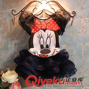 套裙 2015夏季新品爆款套裝 女童迪士尼米妮短袖蓬蓬裙套裝 一件代發(fā)原始圖片3