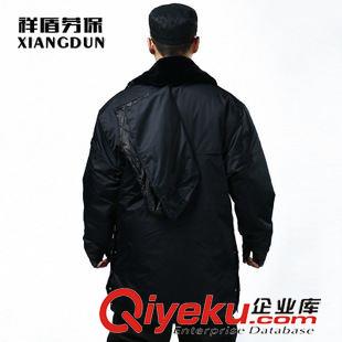 冬季棉襖 冬季男式勞保軍大衣 保暖工作服 軍工棉衣大衣 黑色防靜電服批發