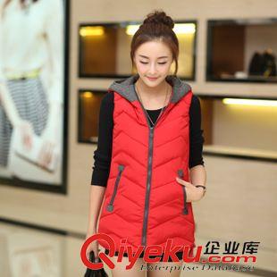 2015冬季背心羽絨服短款 2015秋冬新款修身顯瘦韓版中長(zhǎng)款馬甲大碼加厚背心外套馬甲原始圖片2