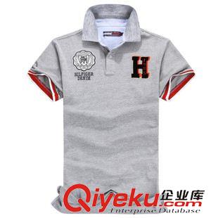 tommy品牌 夏季新品爆款男式純棉翻領(lǐng)短袖T恤男裝外貿(mào)批發(fā)品牌中年polo衫