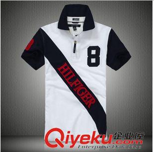 tommy品牌 夏季新品外貿批發中年男裝polo衫時尚純棉男士短袖T恤一件代發潮