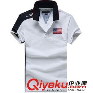 tommy品牌 夏季中年男裝新款純棉T恤外貿品牌批發男式polo衫短袖一件代發
