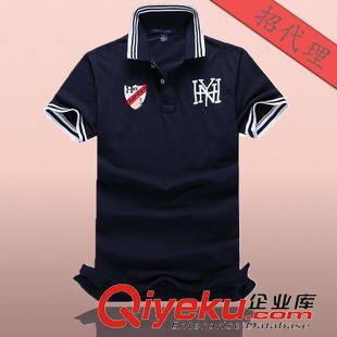 tommy品牌 夏季男裝新款外貿男士純棉短袖T恤  純棉翻領 訂做批發男式polo衫