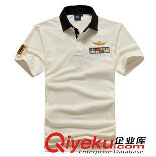 空軍一號(hào) 夏季新款空軍爆款短袖男士翻領(lǐng)拼接純棉時(shí)尚短袖T恤外貿(mào)POLO衫