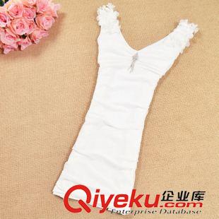 夜店裝 2015雙肩碎花扣鉆飾褶皺修身網(wǎng)紗夜店裝連衣裙原始圖片3