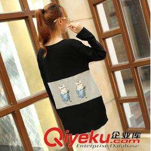 女式孕婦裝 孕婦裝上衣2015春秋裝純棉寬松大碼孕婦t恤韓版中長款打底衫原始圖片3