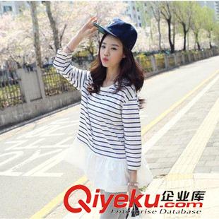 9月份 2015秋裝新款女裝上衣韓版修身大碼顯瘦V領(lǐng)打底衫棉t恤女長袖