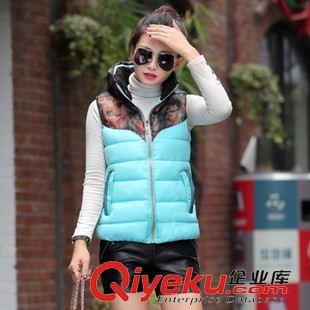 女裝羽絨服馬甲 2015秋冬新款輕薄款羽絨服馬甲女修身短款韓版連帽外套