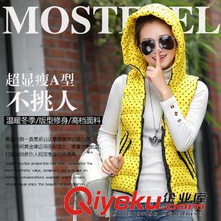 女裝羽絨服馬甲 2015時尚韓版羽絨服連帽短款馬甲 馬夾羽絨棉服外套原始圖片2