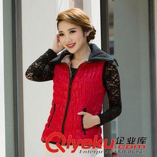 女裝羽絨服馬甲 2015羽絨服女短款馬甲韓版輕薄連帽背心羽絨外套
