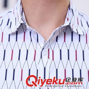 男裝長袖襯衫 2015秋款男士襯衫潮男時尚長袖韓版商務(wù)襯衫男裝修身休閑襯衣