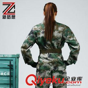 迷彩服 批發 叢林數碼迷彩服  耐磨防汗軍訓服 野戰作訓訓練服套裝代發