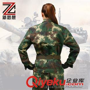 迷彩服 批發(fā) 二炮數碼迷彩服 戶外運動作訓服 耐磨學校軍訓服廠家直銷